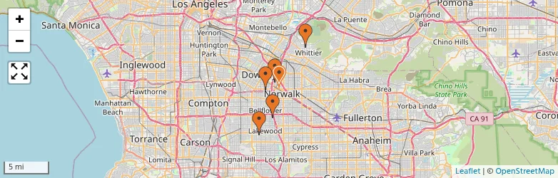 Related schools map