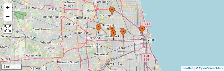 Related schools map
