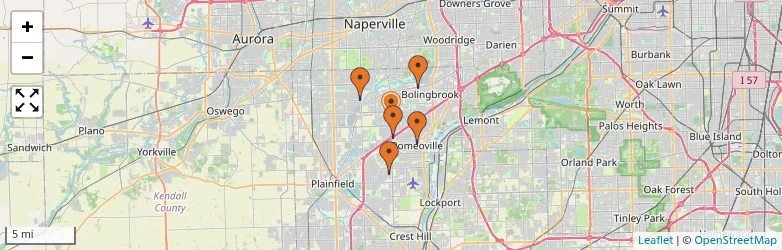 Related schools map
