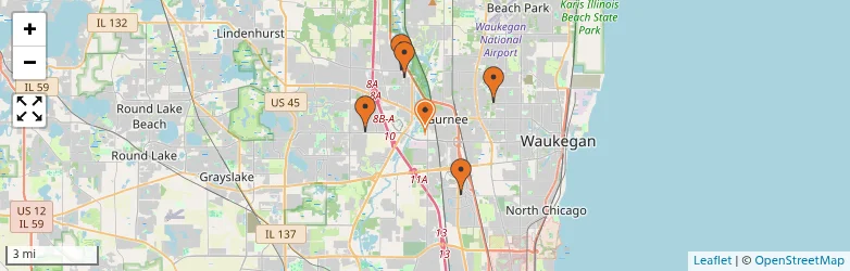 Related schools map