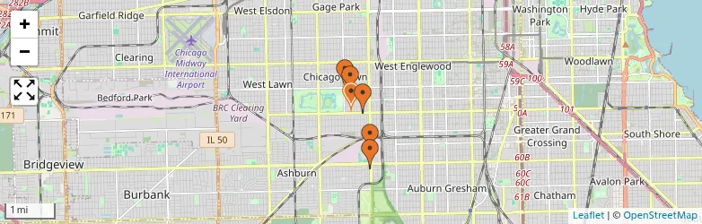 Related schools map