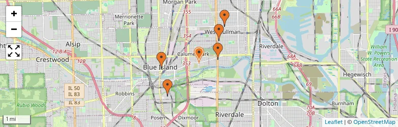 Related schools map