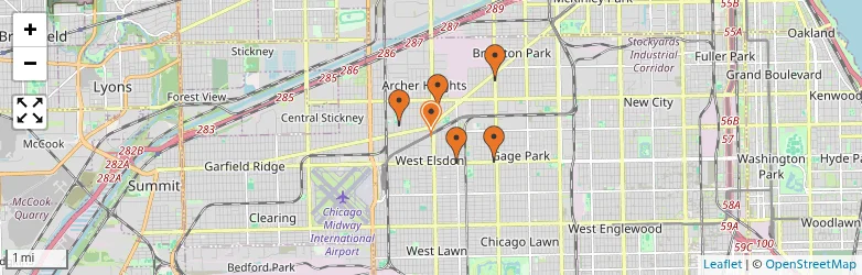 Related schools map