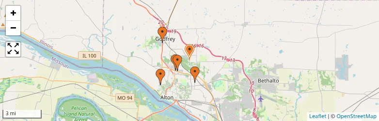 Related schools map