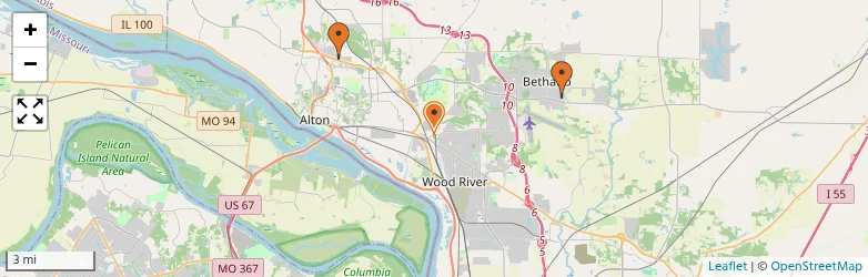 Related schools map