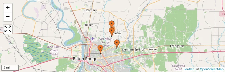 Related schools map