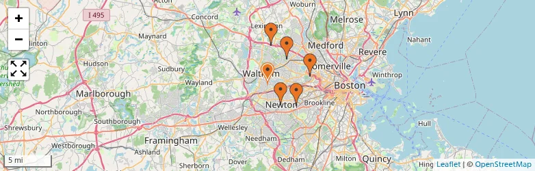 Related schools map