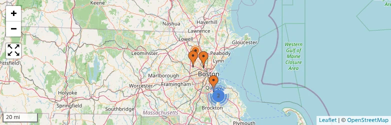 Related schools map