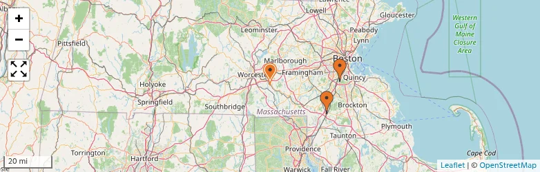 Related schools map