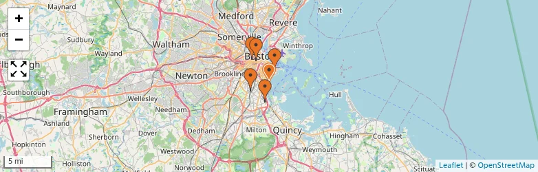 Related schools map