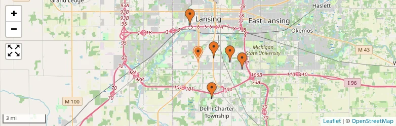 Related schools map