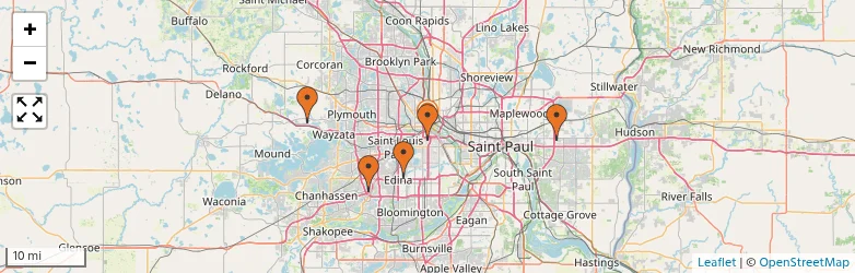 Related schools map