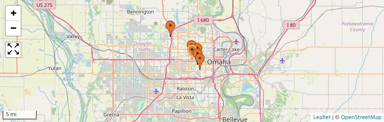 Related schools map