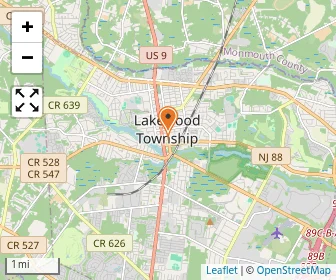 Map of Bais Reuvain Kaminetz Of Lakewood