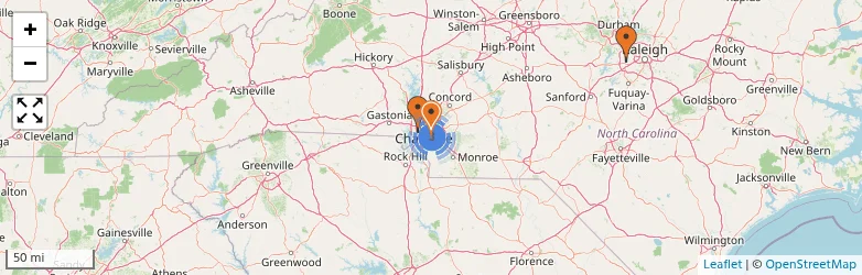 Related schools map