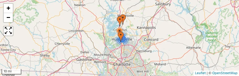 Related schools map