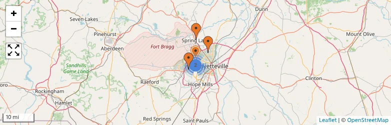 Related schools map