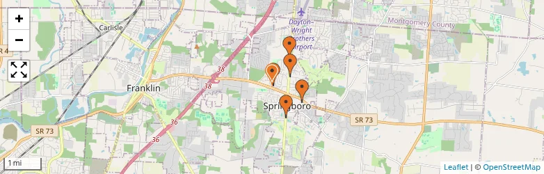 Related schools map