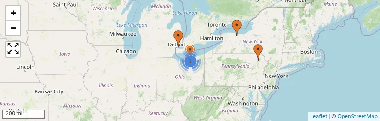 Related schools map