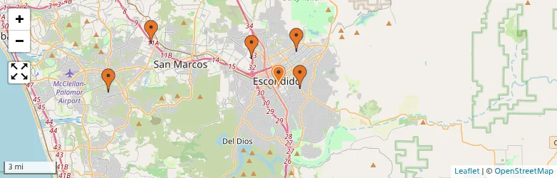 Related schools map