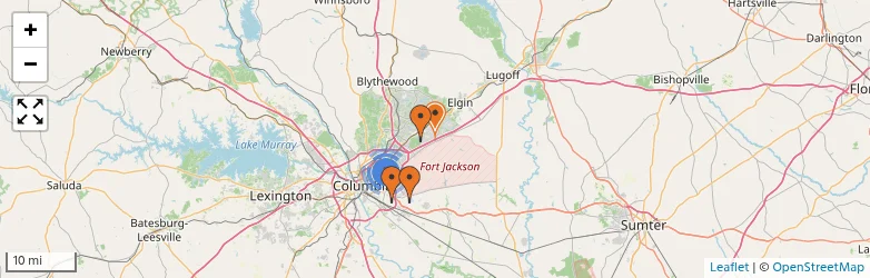 Related schools map