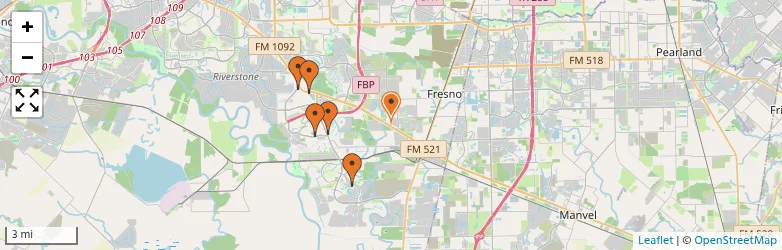Related schools map