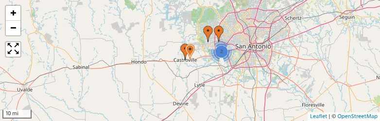 Related schools map