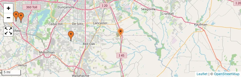 Related schools map