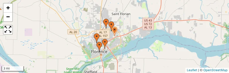 Related schools map