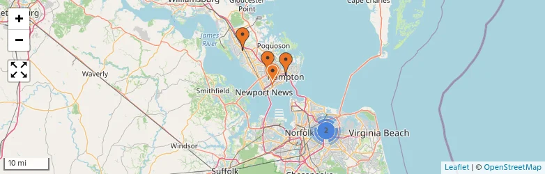 Related schools map