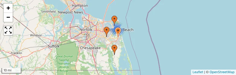 Related schools map