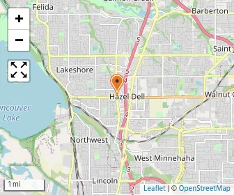 Map of South West Washington Learning Center