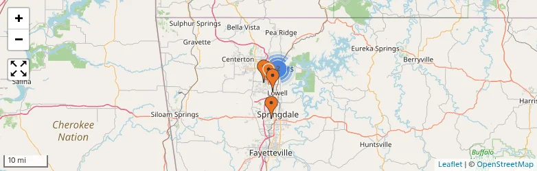 Related schools map