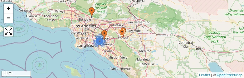 Related schools map