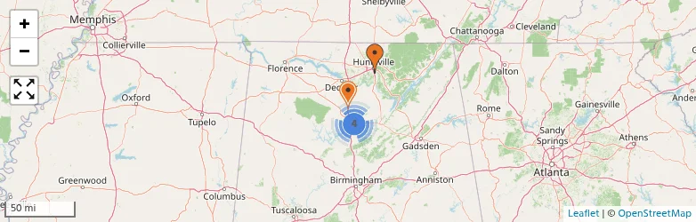 Related schools map