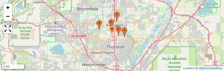 Related schools map