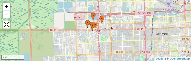 Related schools map