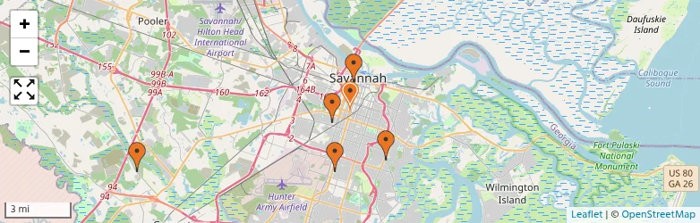 Related schools map