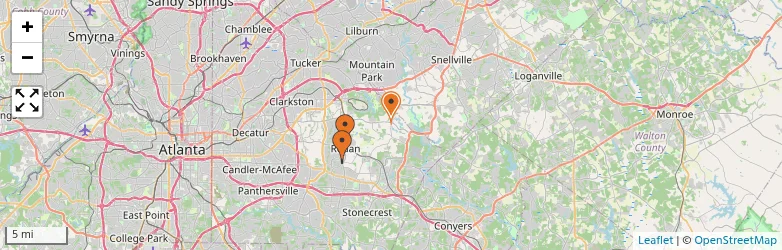 Related schools map