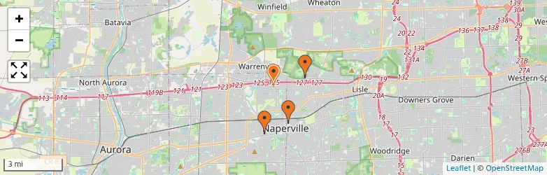 Related schools map