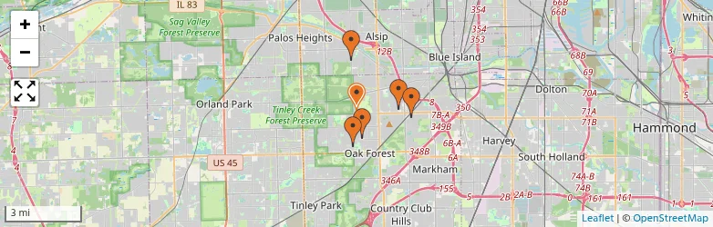 Related schools map
