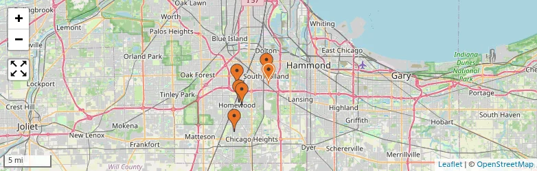 Related schools map