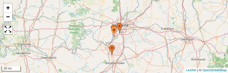 Related schools map
