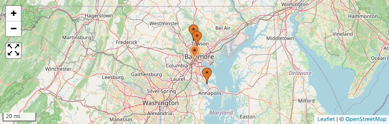 Related schools map
