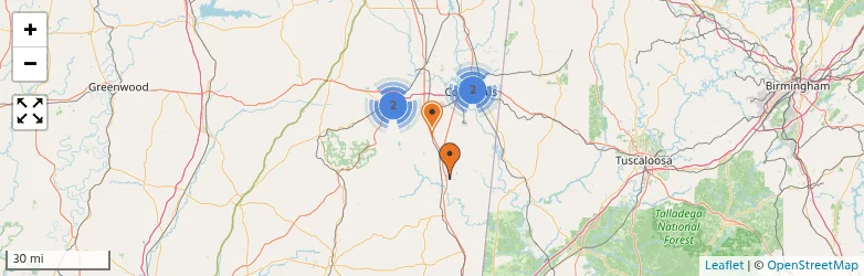 Related schools map