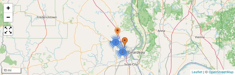 Related schools map