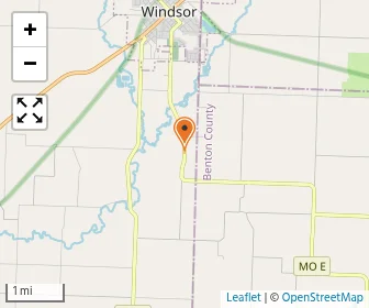 Map of Windsor Amish Schools