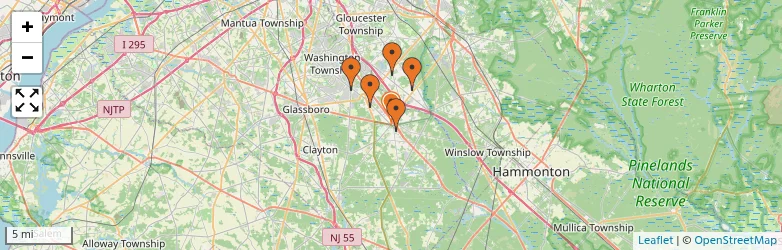 Related schools map