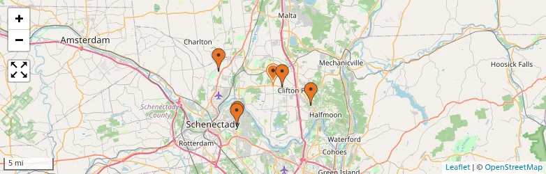 Related schools map