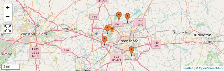 Related schools map